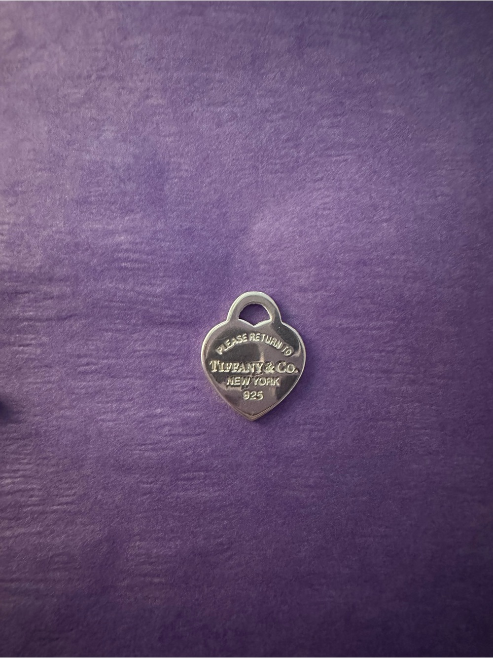 Tiffany & Co. Silver Heart Tag Pendant